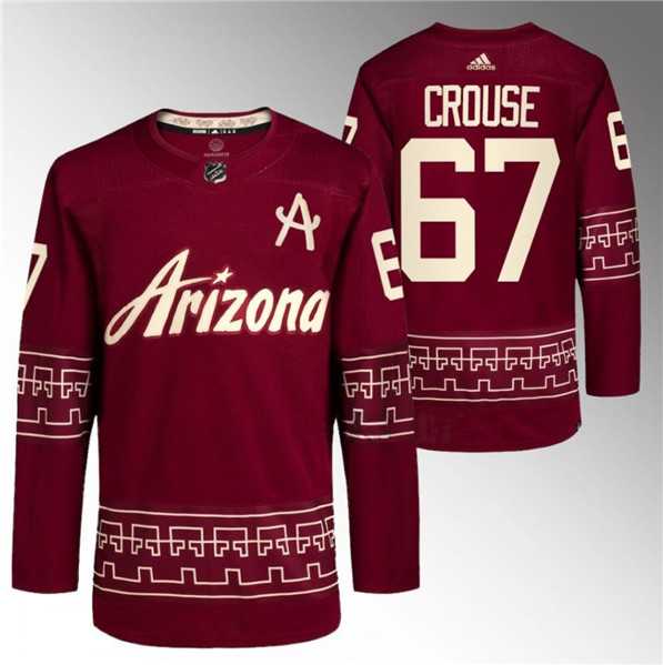 Mens Arizona Coyotes #67 Lawson Crouse Garnet Alternate Pro Jersey Dzhi->arizona coyotes->NHL Jersey